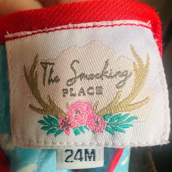 The Smocking Place Red and Blue Garment - Picture 6 of 7